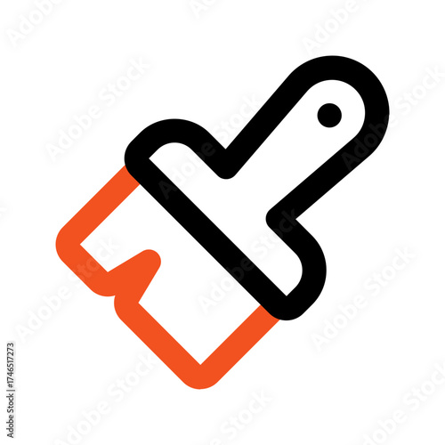 paintbrush outline color icon