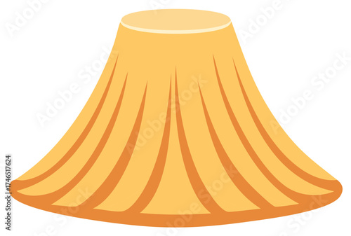 Asian Conical Hat Depiction Icon Design Element Illustration of Sun Hat