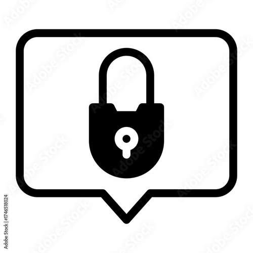 chat glyph icon