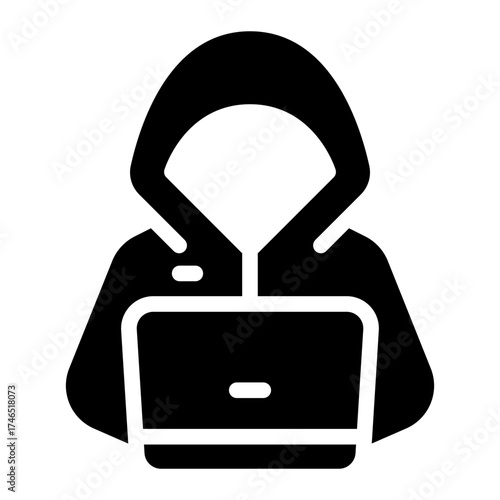 hackers glyph icon