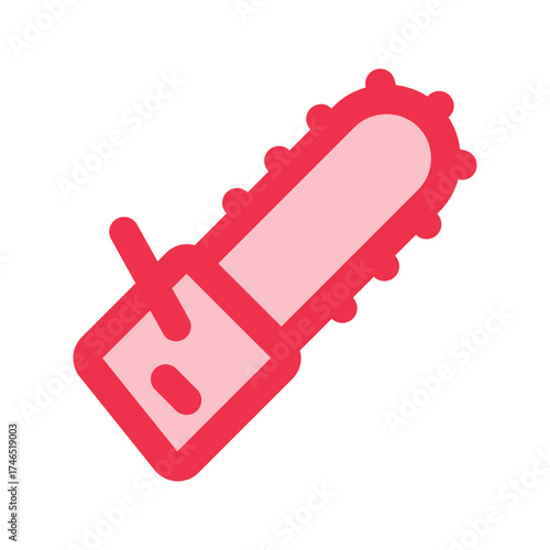 chainsaw outline fill icon