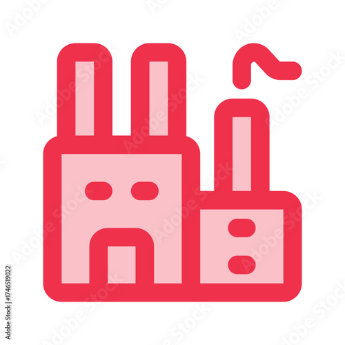 factory outline fill icon
