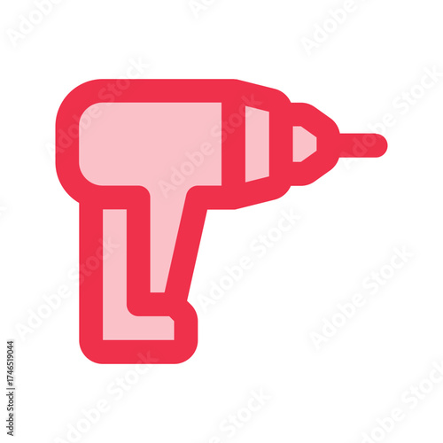 hand drill outline fill icon
