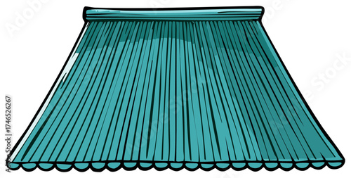 Solar thermal collector eco friendly renewable energy system illustration