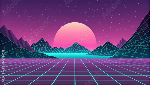 Retro Vaporwave Abstract Aesthetic