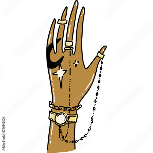 Stylish Hand Jewelry Design with Elegant Accessories