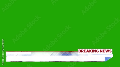Lower Third Breaking News Alpha channel
