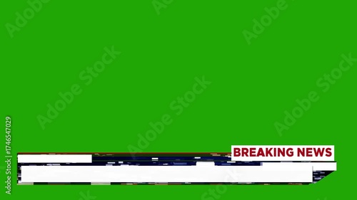 Lower Third Breaking News Alpha channel