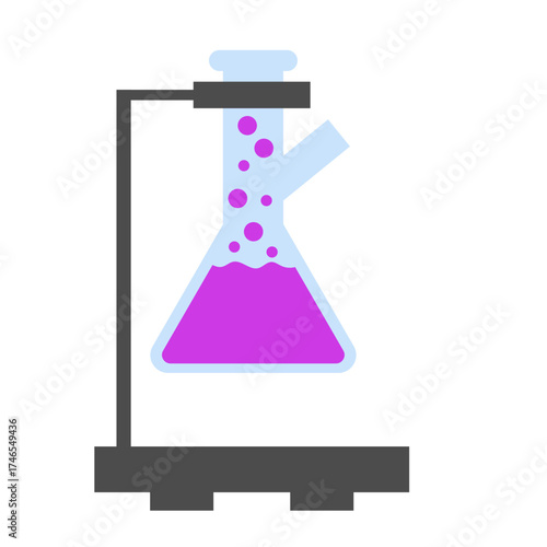 Science Test Tubes Rack Illustration