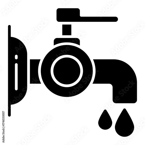Modern design icon of water tap