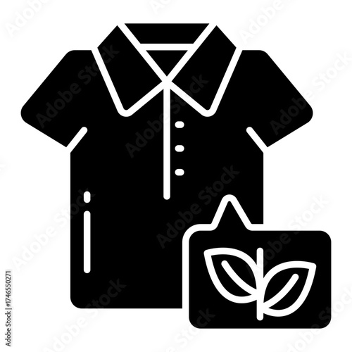 An icon design of eco shirt