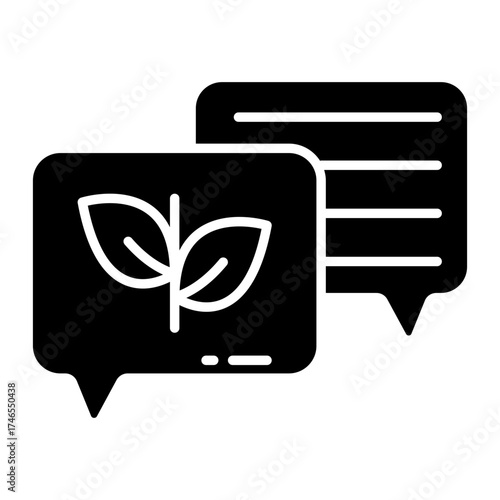 Perfect design icon of eco discussion 