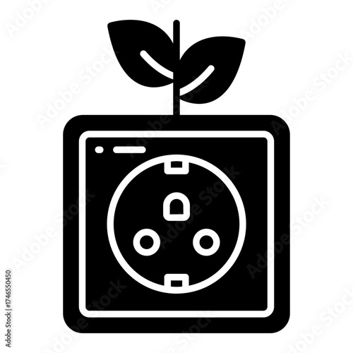 Modern design icon of eco receptacle 