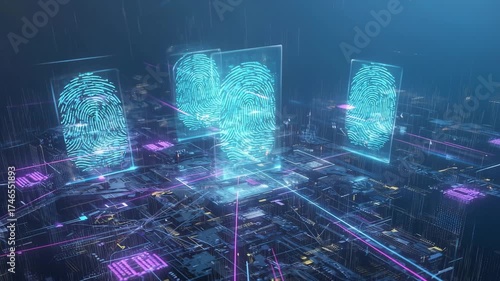 Cybersecurity Network Protection Animation in 4K