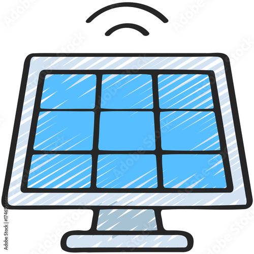 Smart Solar Panels Icon
