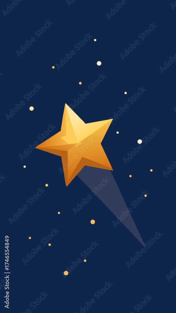 Obraz premium Floating Stardust Seed Star Particles Design