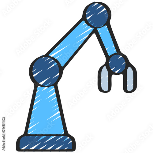 Robot Production Arm Icon