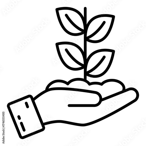 Vector design of growing plant