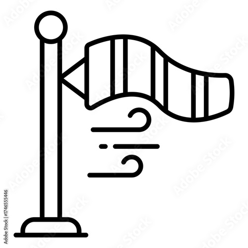 Premium download icon of windsock