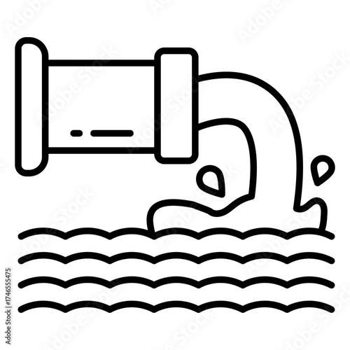 Premium download icon of wastewater