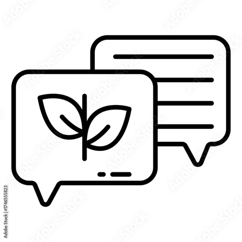 Perfect design icon of eco discussion 