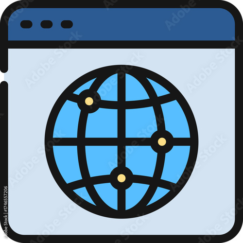 Internet Browser Window Icon