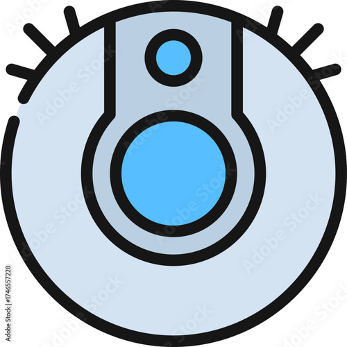 Robot Vacuum Cleaner Icon