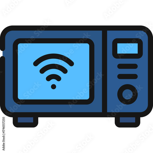 Smart Microwave Icon