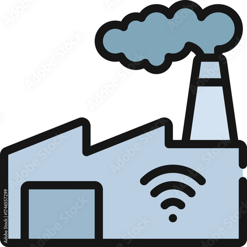 Smart Factory Icon