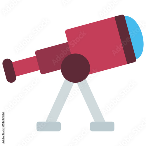 Astronomer Telescope Icon