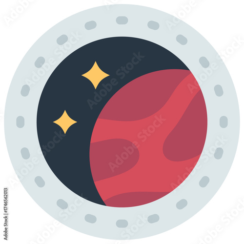 Space Ship Porthole Icon