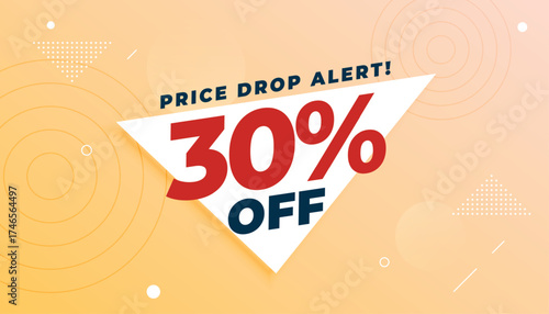 price drop alert banner buy and get upto 30 percent off