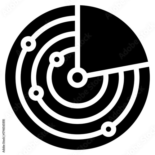 Circle Space Radar Icon