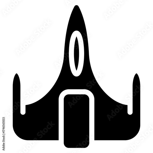 Sci Fi Space Ship Icon