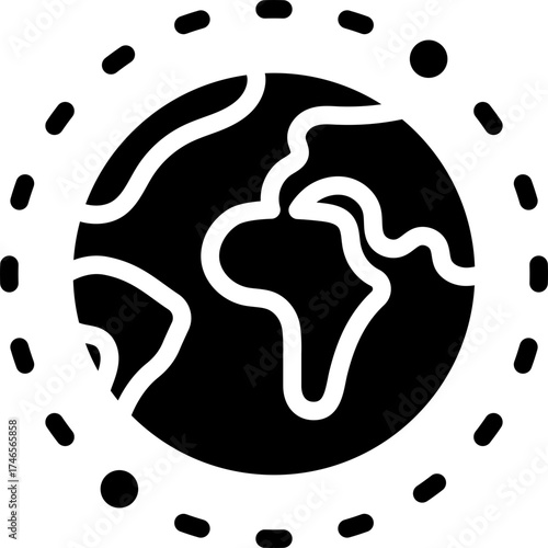 Earth Orbit Icon