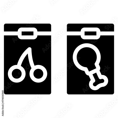 Space Food Packets Icon