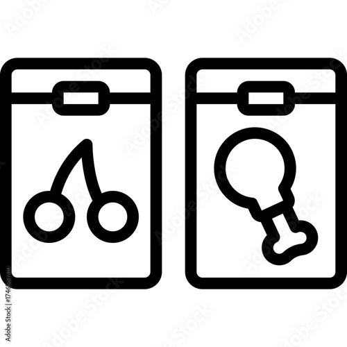 Space Food Packets Icon