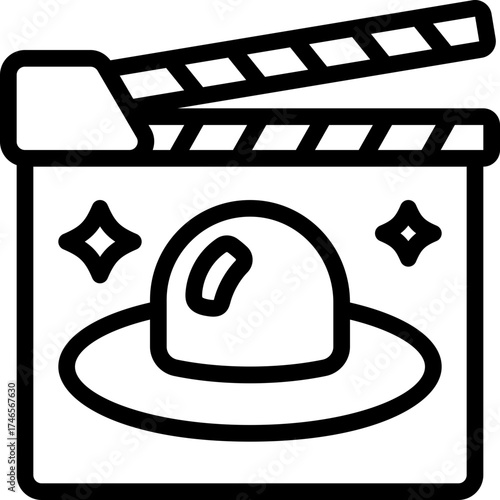Sci Fi Movie Filming Icon