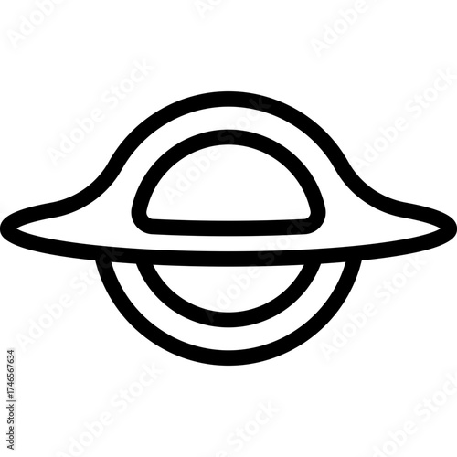 Black Hole Horizon Icon