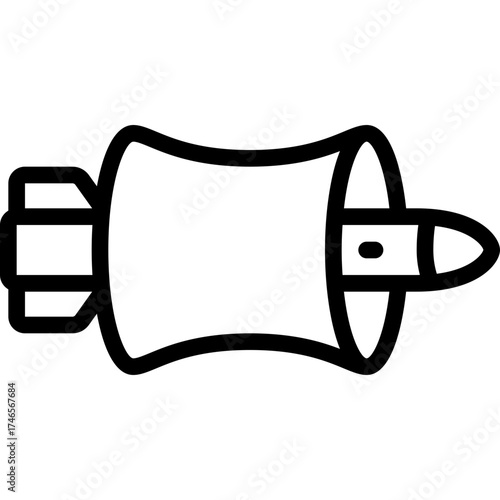 Rocket Through Wormhole Icon
