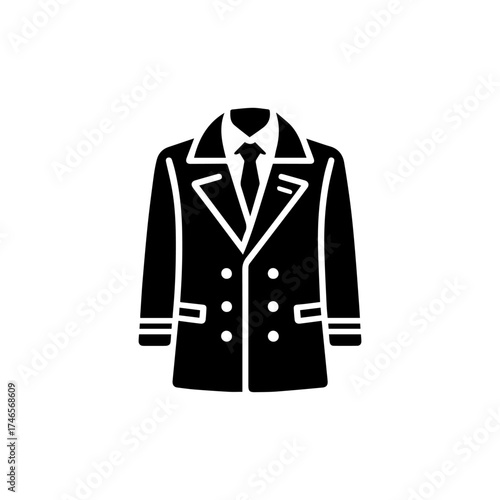 Stylish Trench Coat Vector Illustration