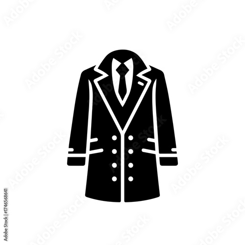 Stylish Winter Coat Vector Illustration