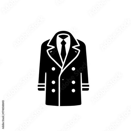 Elegant Fashion Coat Vector Illustration