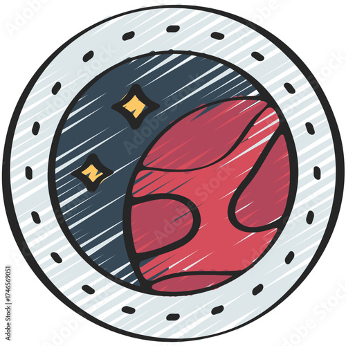 Space Ship Porthole Icon
