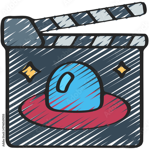 Sci Fi Movie Filming Icon