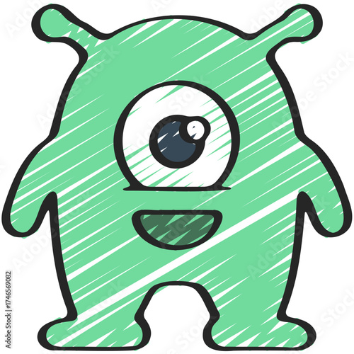 Mars Alien Icon
