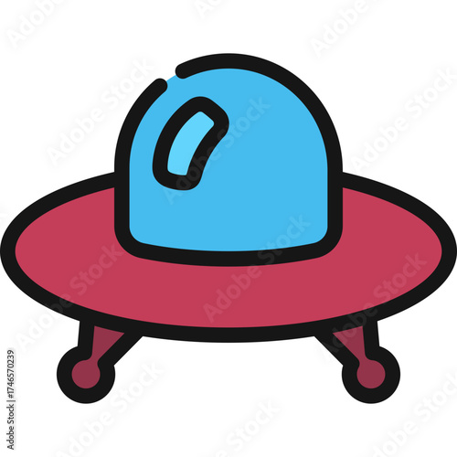 Disc Shape UFO Icon