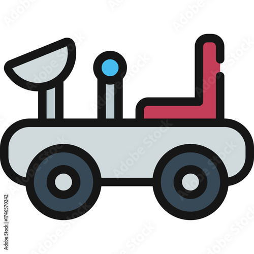Space Rover Vehicle Icon
