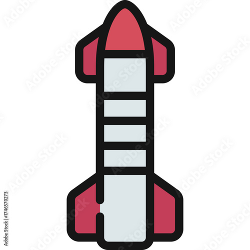 Rocket Ship Tall Icon