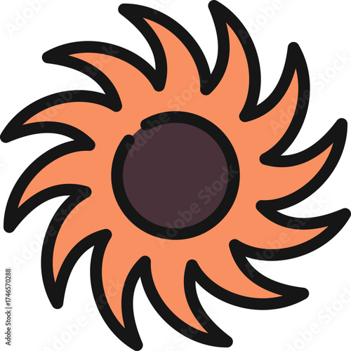 Black Hole Spiral Icon